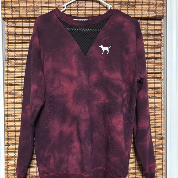 PINK Victoria's Secret Tye Dye Womens Sweatshirt Pullover Size XS Preowned - Picture 4 of 10